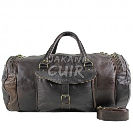Moroccan Leather Travel Bag Ref:VR1B