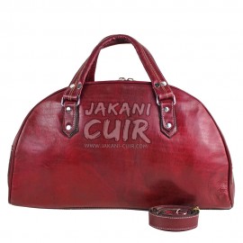 Moroccan travel leather bag