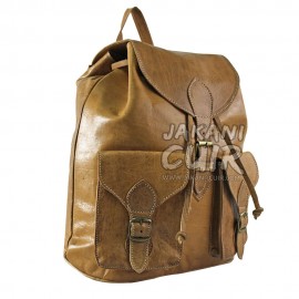 Vintage Moroccan leather backpack Ref:M16A