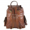 Moroccan Backpack In Natural Leather Ref:S52A
