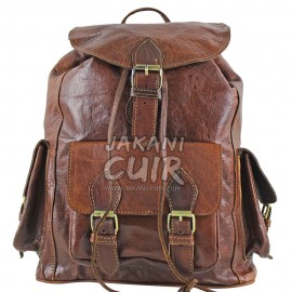 Moroccan Backpack In Natural Leather Ref:S52A