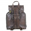 Moroccan Brown Leather Backpack Ref:S41B
