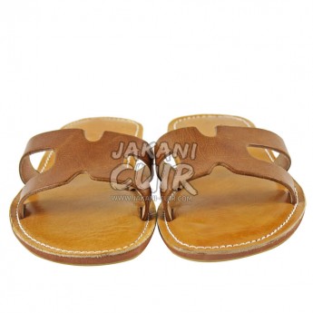 Moroccan Sandals stitched with leather Ref:S1FM