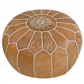 moroccan leather pouf