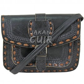 Square leather bag engraved Ref:X28C