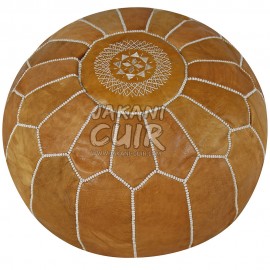 Craft Moroccan Leather Pouffe  Ref:PS2-A