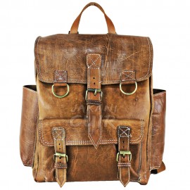 Moroccan Backpack In Natural Leather Ref:S60A