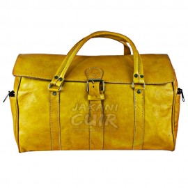 Leather Travel Bag In Lively Color Ref:R45