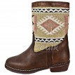 Moroccan leather kilim boots Ref:	B32B