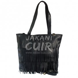 Leather Women Bag With Fringes