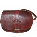 Moroccan Leather Round Bag Ref:E3